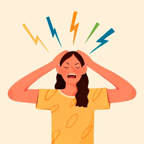 young woman feeling stressed