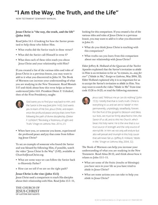 New Testament Seminary Teacher Manaul - 2023