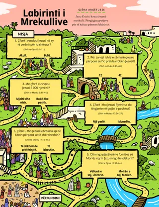 labirint përmes skenave nga Dhiata e Re