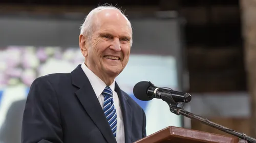 President Nelson speaking