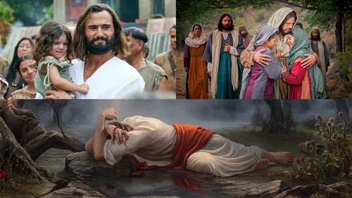 collage of images of Christ