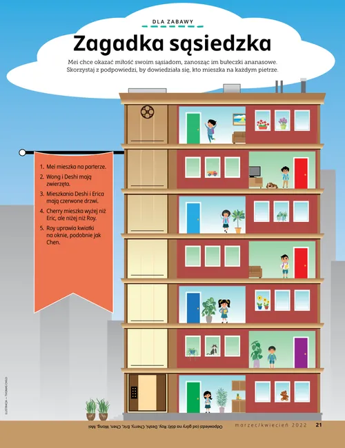 game showing an apartment building