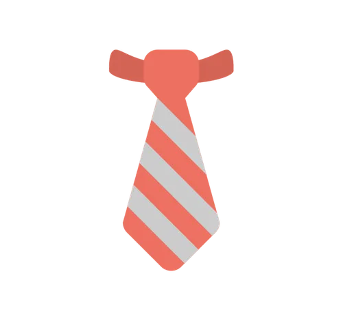 orange and gray tie