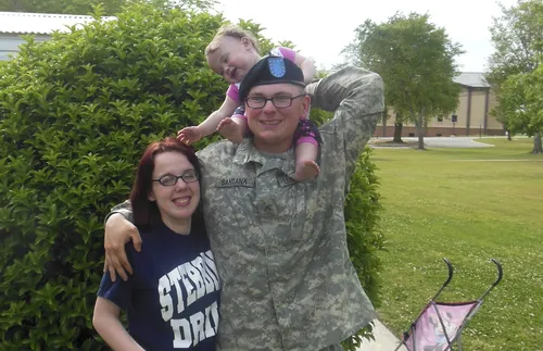 Michael Santana with family