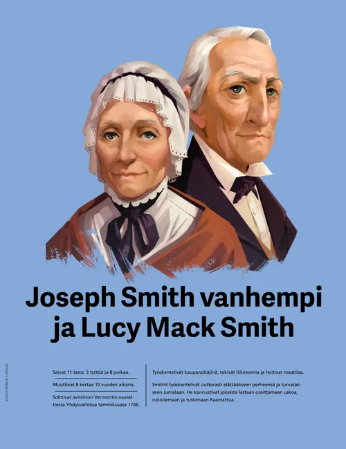 Joseph Smith vanhempi ja Lucy Mack Smith