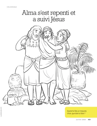 Alma Repented and Followed Jesus