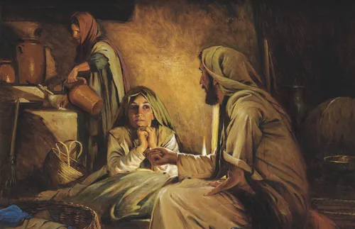 Mary, Martha, and Jesus
