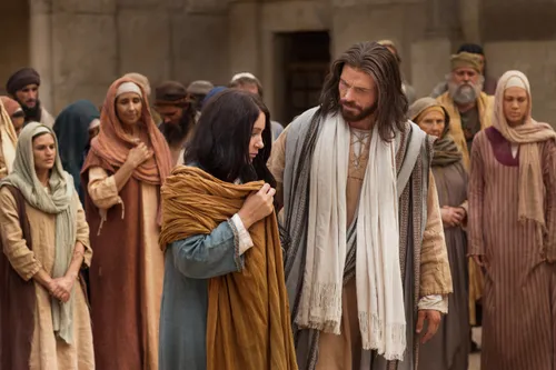 Christ speaks with the woman taken in adultery