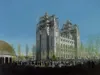 Salt Lake Temple under construction