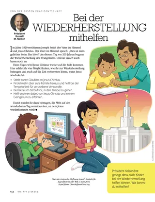 Helping with the Restoration