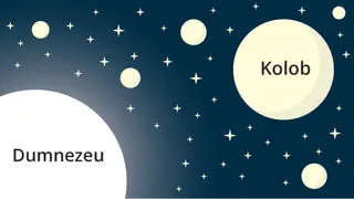 Ilustrație cu Dumnezeu și Kolob.