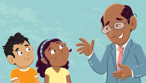 Uncle Oscar explaining to Margo and Paolo