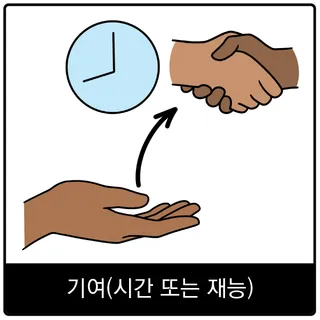 기여(시간 또는 재능) 복음 이미지
