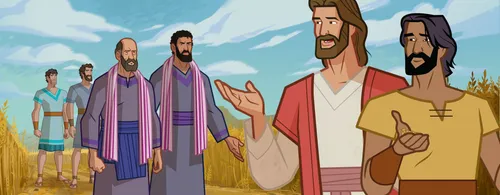 Pharisees ask Jesus why He doesn’t honor the Sabbath.