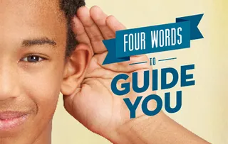 young man with hand to ear