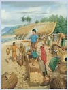 Nephi building a ship