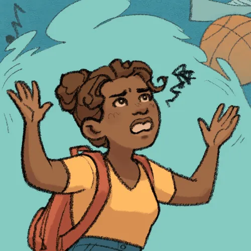 young woman shouting