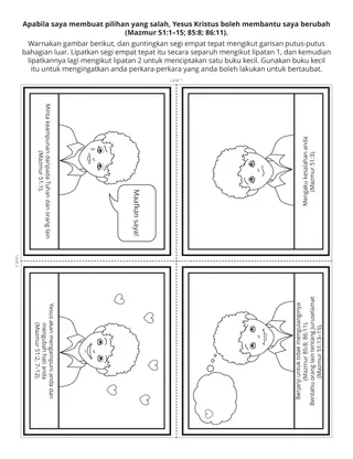 Halaman aktiviti Sekolah Primer: Apabila saya membuat pilihan yang salah, Yesus Kristus boleh membantu saya berubah