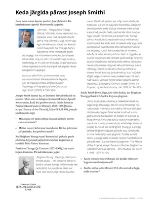 Keda järgida pärast Joseph Smithi