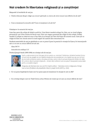 Noi credem în libertatea religioasă și conștiinței