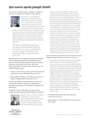 Qui suivre après Joseph Smith