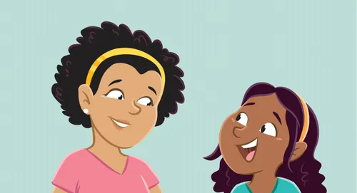 Mom and Margo talking to each other