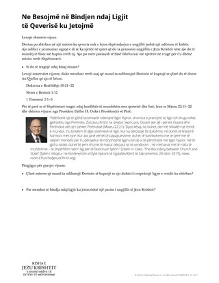 Ne Besojmë në Bindjen ndaj Ligjit të Qeverisë ku Jetojmë