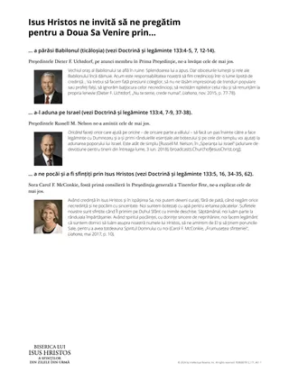 Isus Hristos ne invită să ne pregătim pentru a Doua Sa Venire prin…