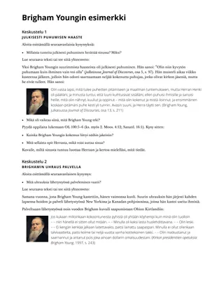 Brigham Youngin esimerkki