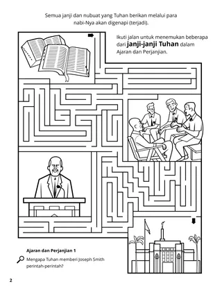 Doctrine, Covenants, and Commandments coloring page