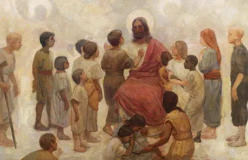 Kristus bersama kanak-kanak kecil