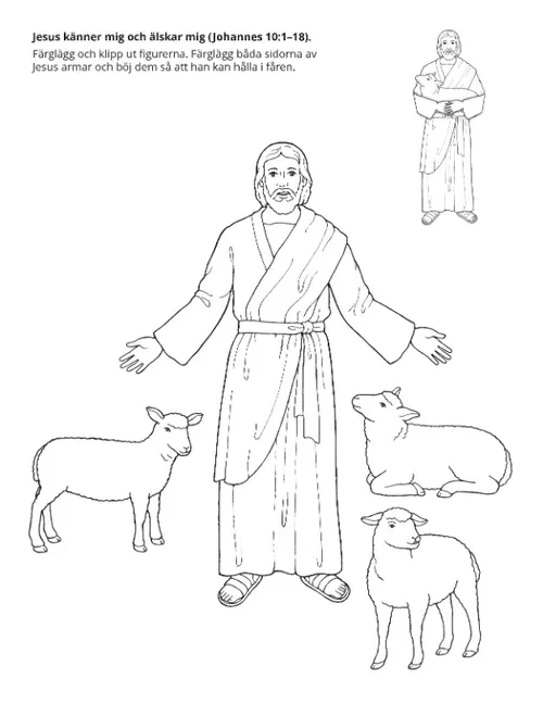 Aktivitetssida: Jesus känner och älskar mig