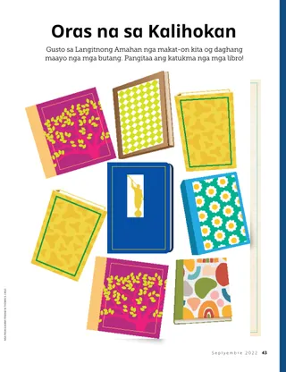 matching book activity