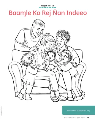 family sitting together with grandma