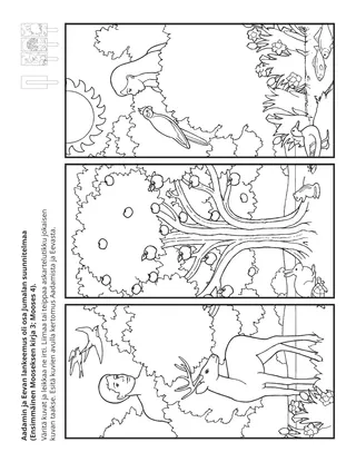 tehtäväsivu: Aadamin ja Eevan lankeemus kuului Jumalan suunnitelmaan