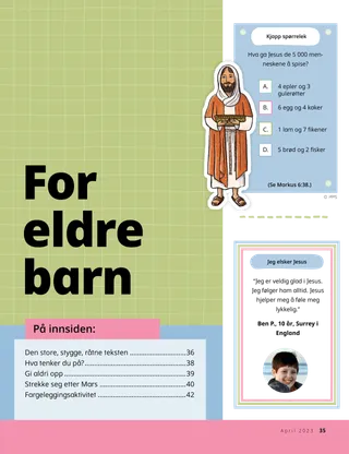 Forside, For eldre barn