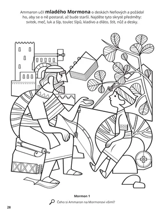 Ammaron Taught Mormon about the Sacred Records coloring page