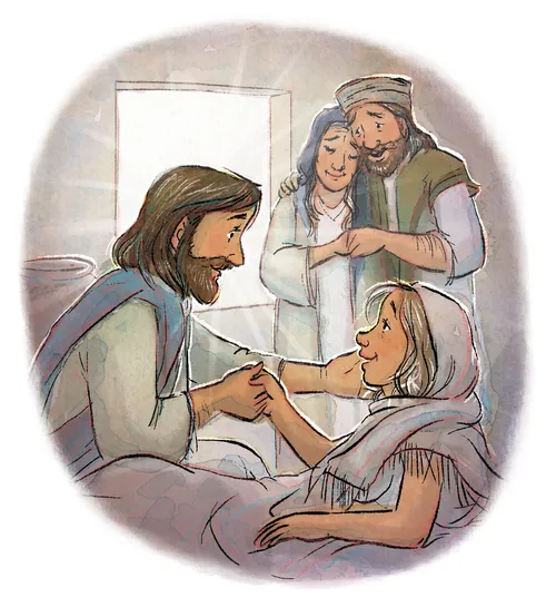 Jesus healing Jairus’s daughter