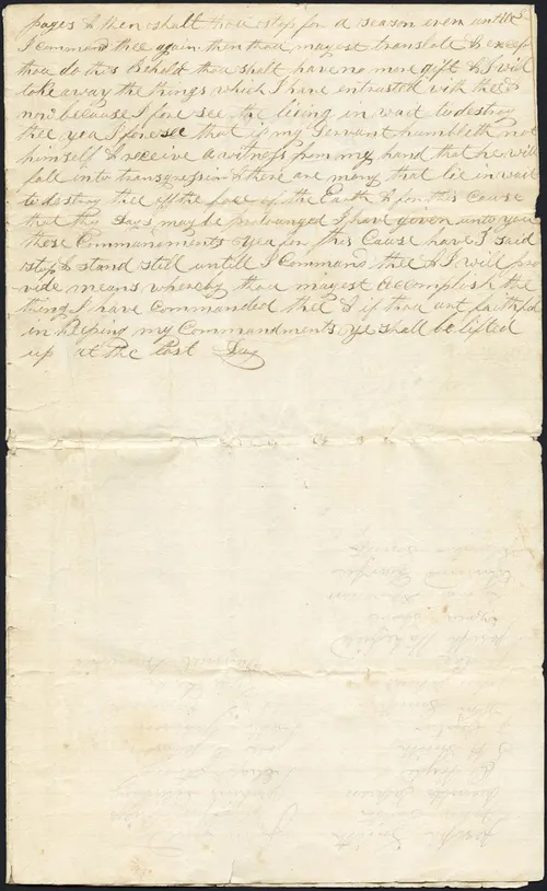 Revelation for Martin Harris.