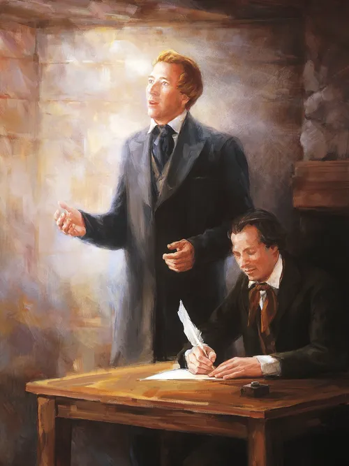 Joseph Smith and scribe