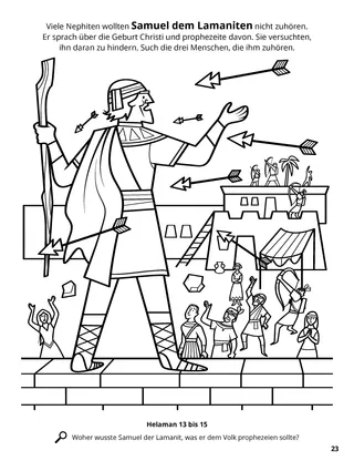 Samuel the Lamanite coloring page