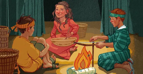 youth acting on stage