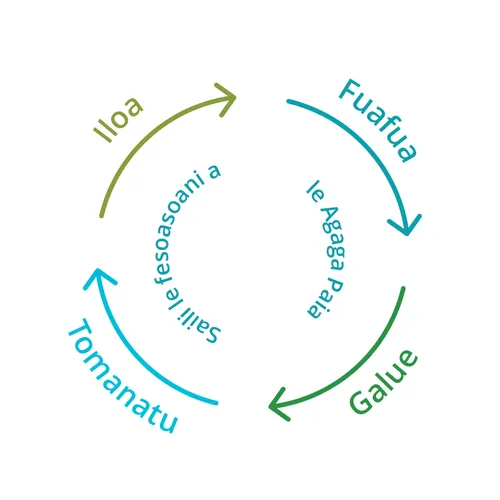 iloa, fuafua, faatino, tomanatu