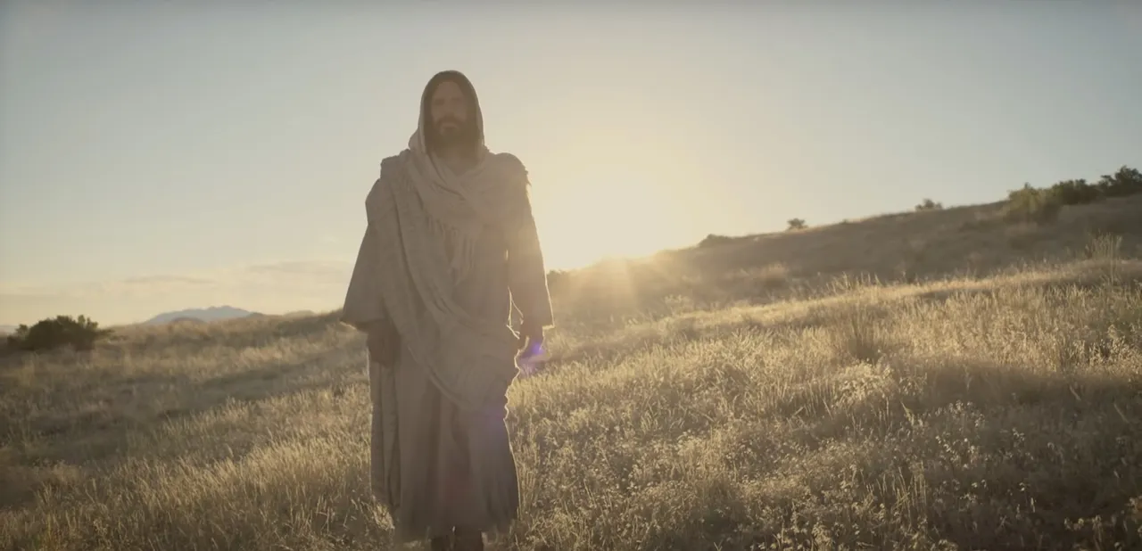 Jesus Christ walking through a field invite all to come unto Him