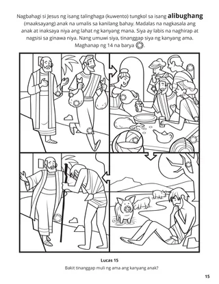 The Prodigal Son coloring page