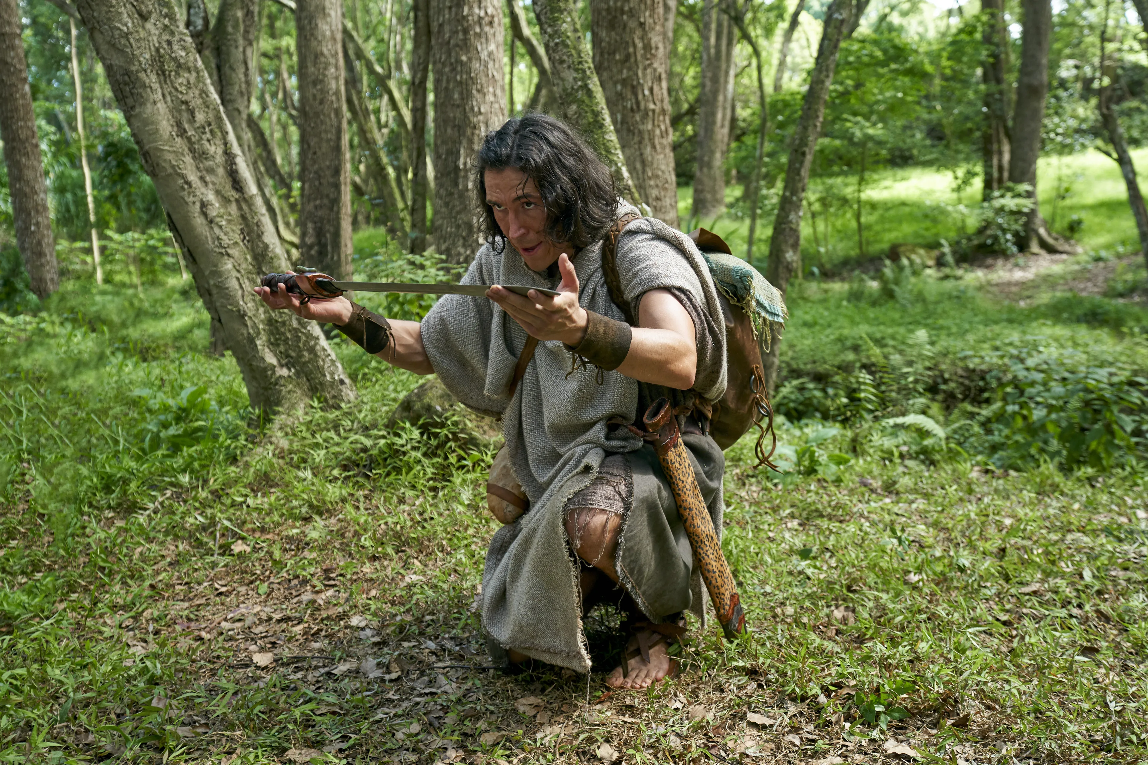 Ammon, son of Mosiah, surrenders his weapon when confronted by Lamanites in the land of Ishmael.