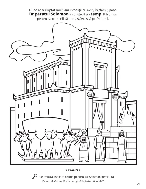 The Temple of Solomon coloring page