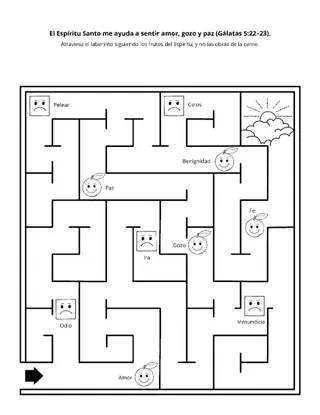 Hoja de actividades: El Espíritu Santo me ayuda a sentir amor