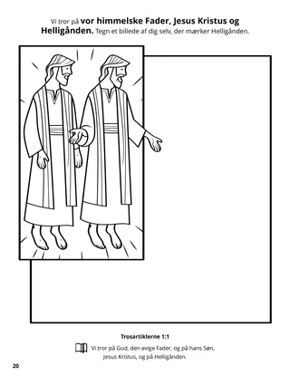 First Article of Faith coloring page