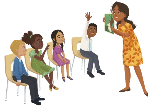 A group of children in Primary class